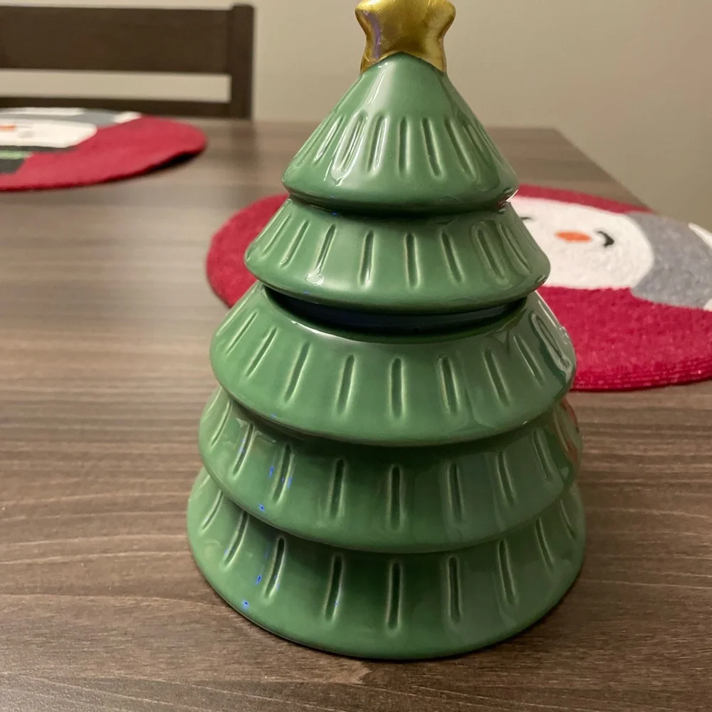 Target Dollarspot Christmas Tree Cookie Jar Ceramic 2023 Bullseye